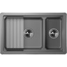 Кухонная мойка GRANULA KS-7304U, алюминиум 7304U ALYUMIHIYM